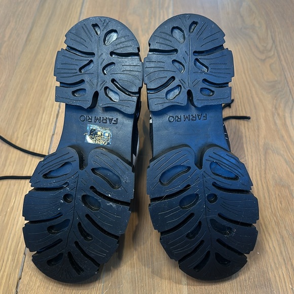 FARM Rio Lug Sole Puffer Bootie In Cerrado Sky Black - Picture 9 of 9